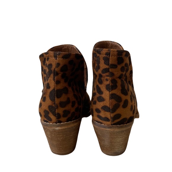 BEAST Sunny Chop Out Style Fall Leopard Print Booties 8 - Picture 9 of 13
